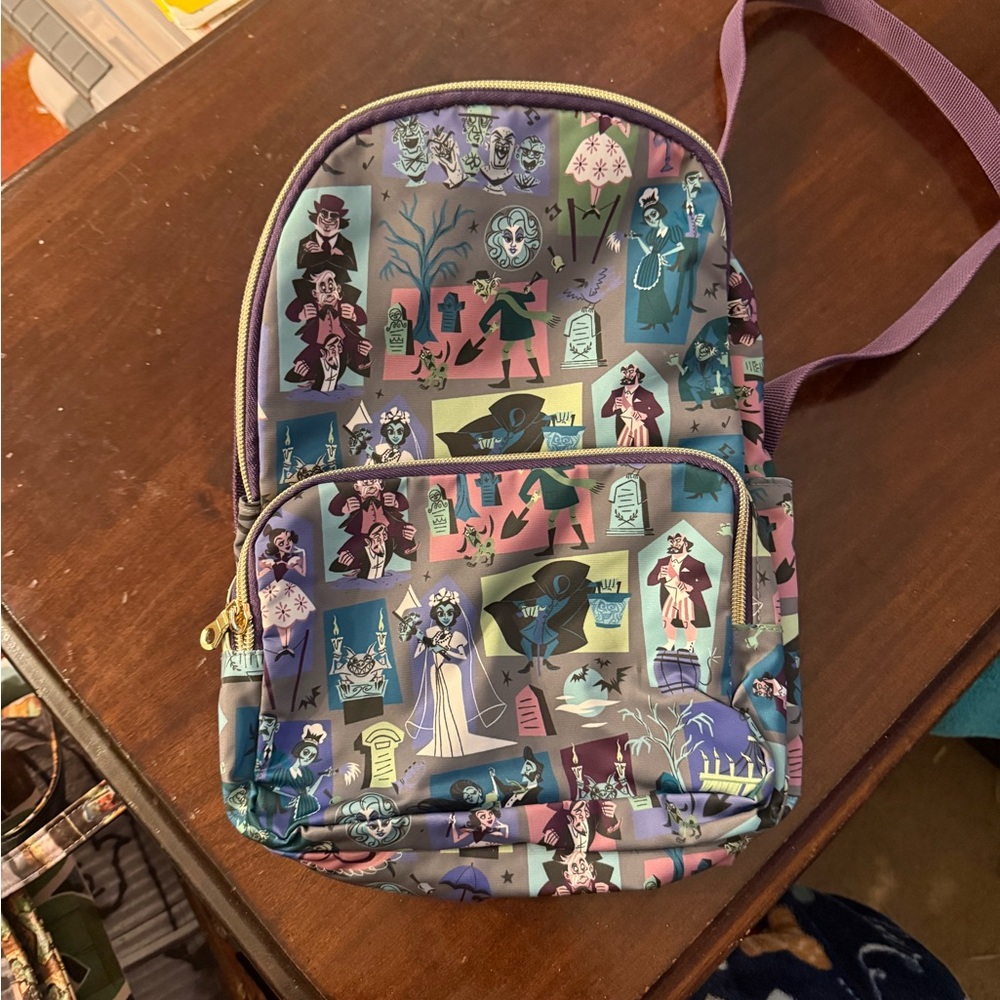 Disney Haunted Mansion Backpack - Purple and Blue